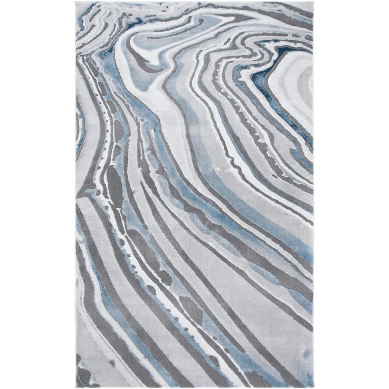 Craft CFT843 Loomed Indoor Area Rug - Blue/Grey - 6'7"x9' - Safavieh