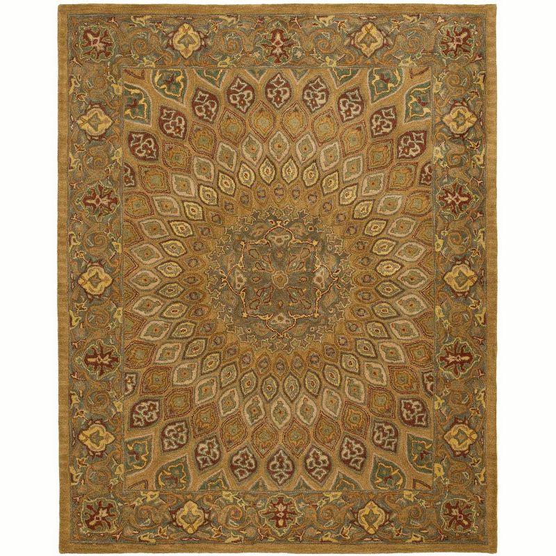 Heritage HG914 Hand Tufted Area Rug - Light Brown/Grey - 8'3"x11' - Safavieh.
