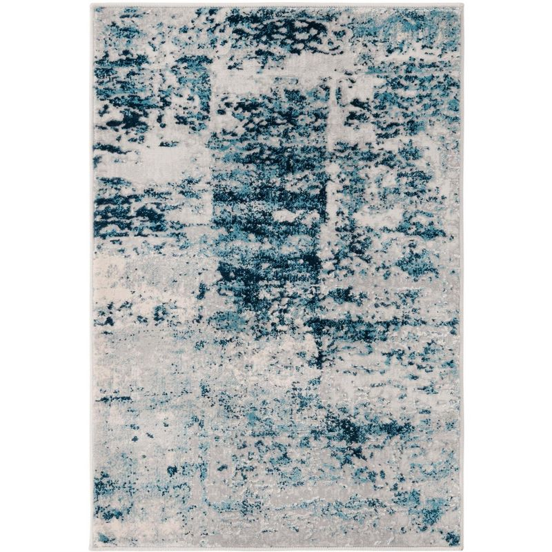 Unique Loom Finsbury Collection Area Rug - Elizabeth (2'  x 3' Rectangle Blue/Ivory)