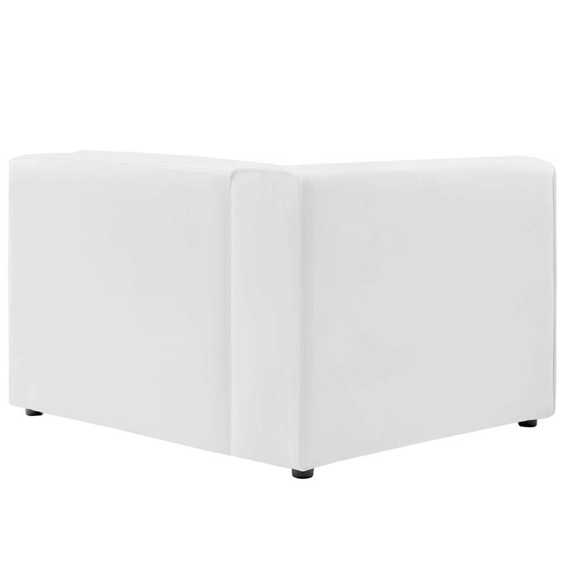 Mingle Vegan Leather Left Armchair White - Modway