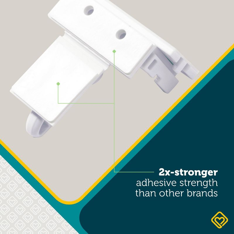 Safety 1st Secure-to-Explore Adhesive Locks - White - 12pk