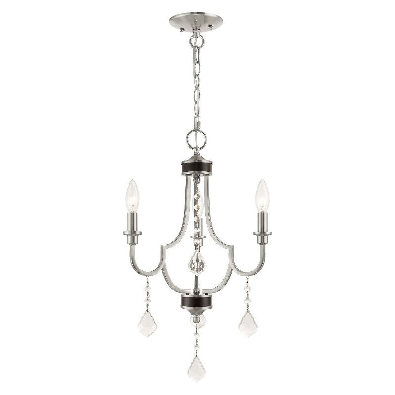 Livex Lighting Glendale 3 - Light Chandelier in  Brushed Nickel