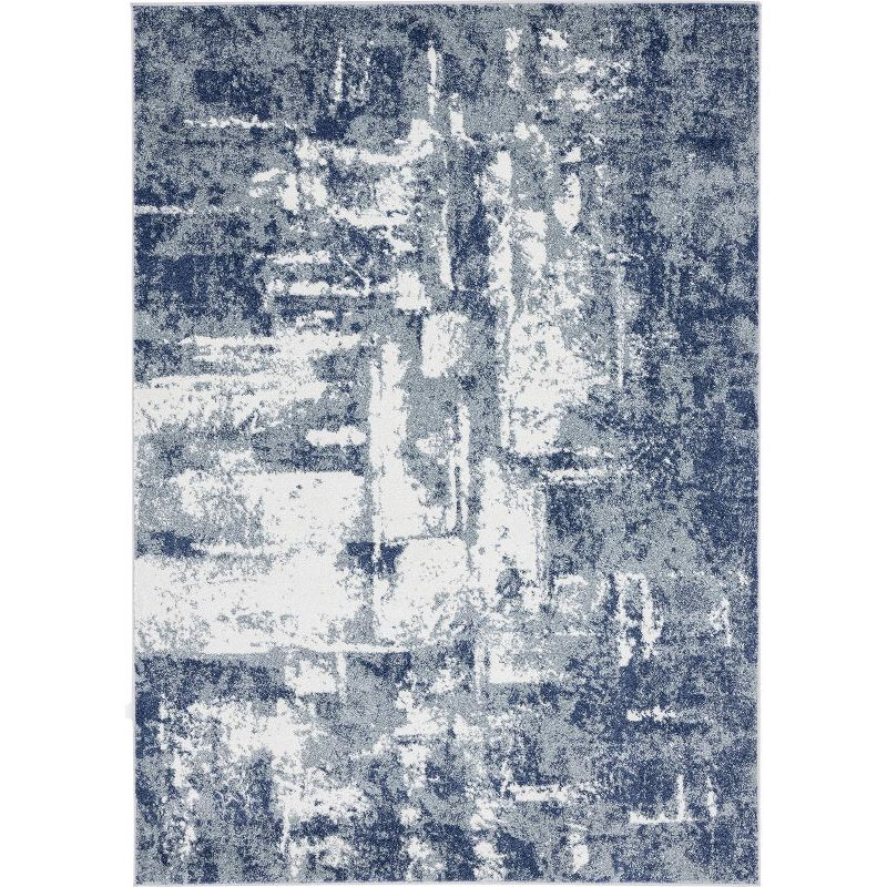 Luxe Weavers Abstract Modern Area Rug, Blue 6x9