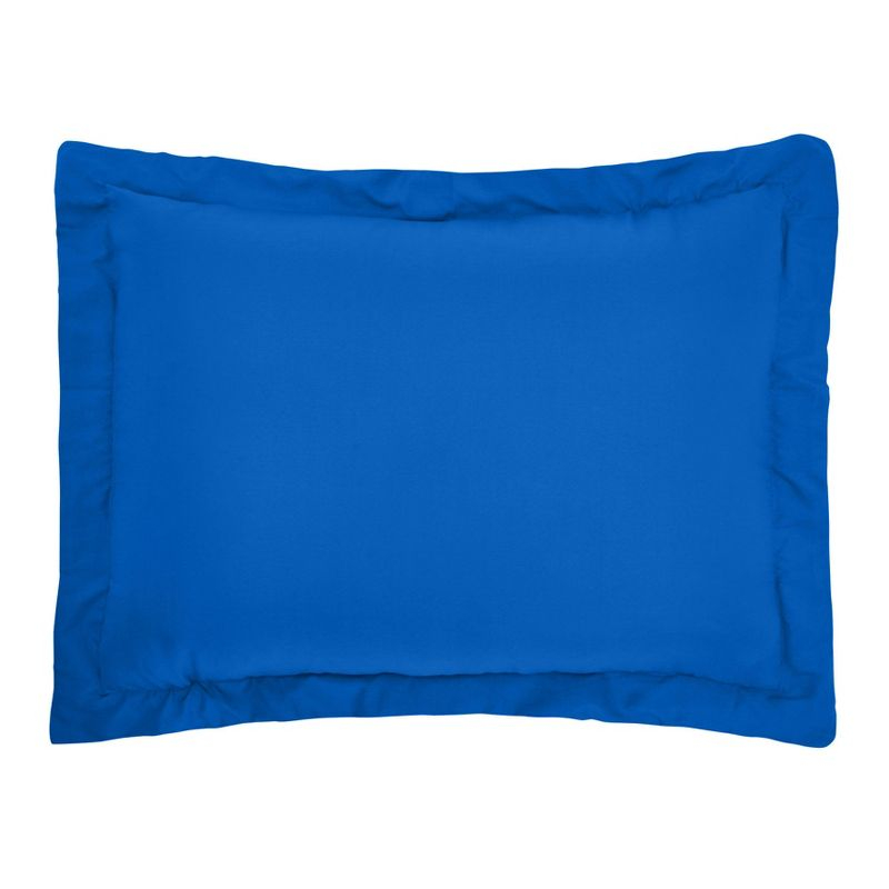 BrylaneHome BH Studio Reversible Pillow Sham - Standard, Ocean Blue Marine Blue