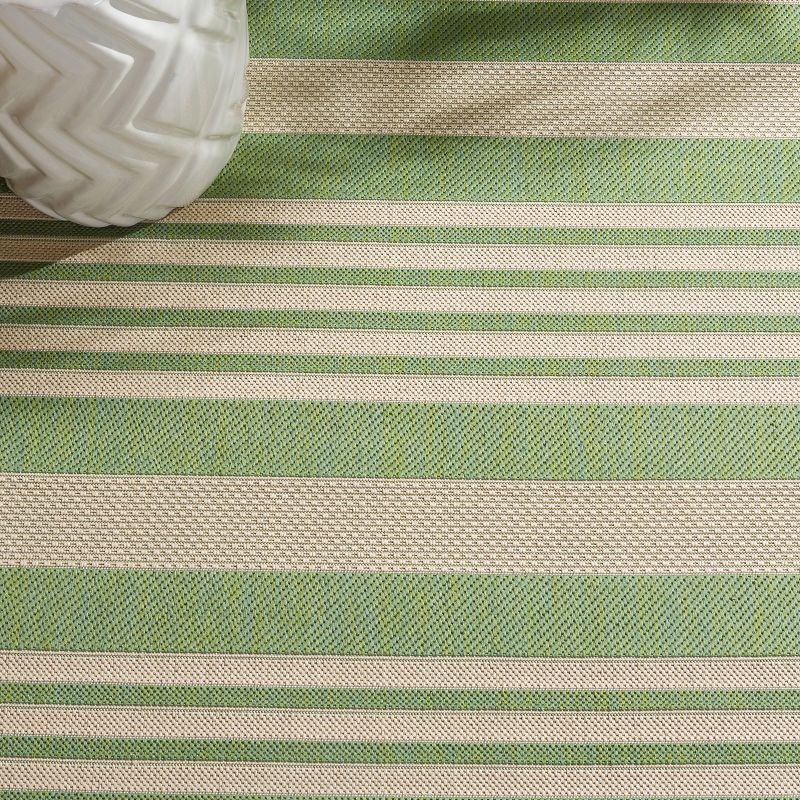 Courtyard CY6062 Power Loomed Indoor/Outdoor Runner Rug - Green/Beige - 2'3"x8' - Safavieh.