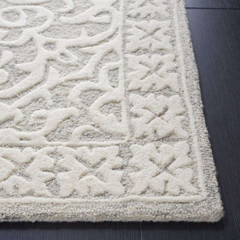 Metro MET857 Hand Tufted Indoor Area Rug - Grey/Ivory - 8'x10' - Safavieh