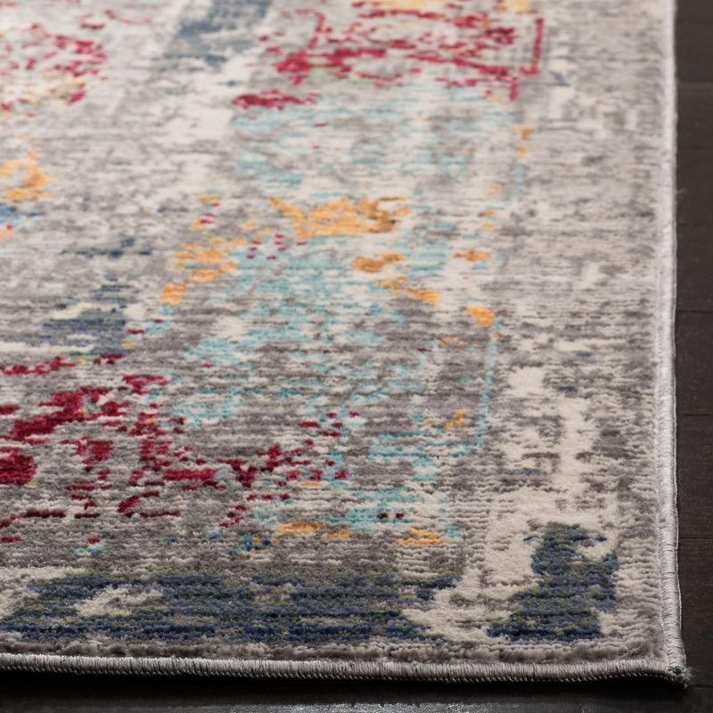 Mystique MYS923 Power Loomed Indoor Area Rug - Grey/Multi - 4'x6' - Safavieh.