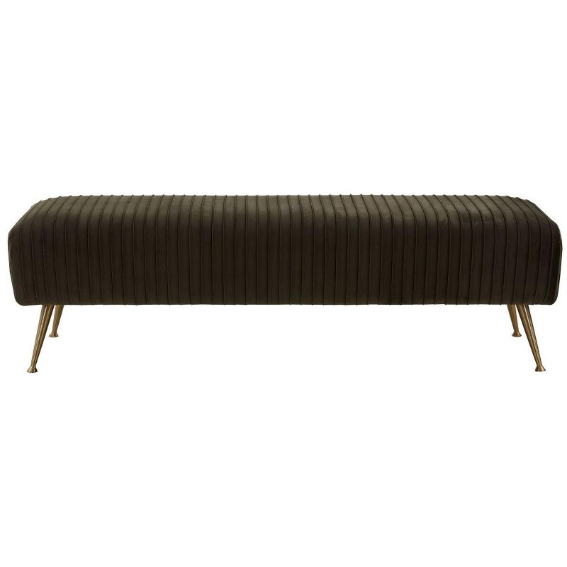 Salome Upholstered Bench - Shale Gray - Safavieh
