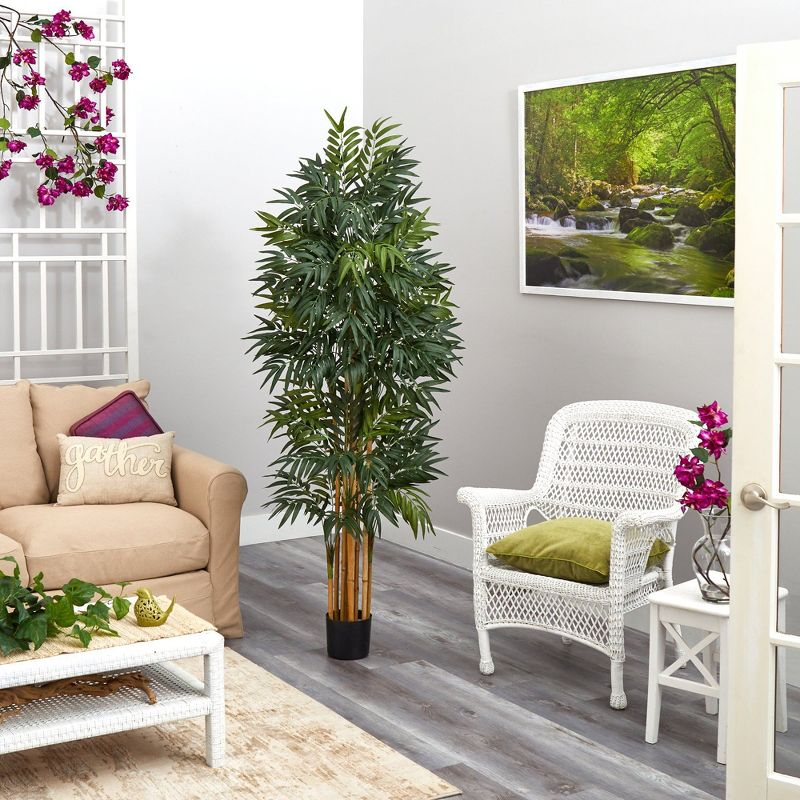 Nearly Natural 5.5-ft Phoenix Artificial Palm tree with Natural Trunk