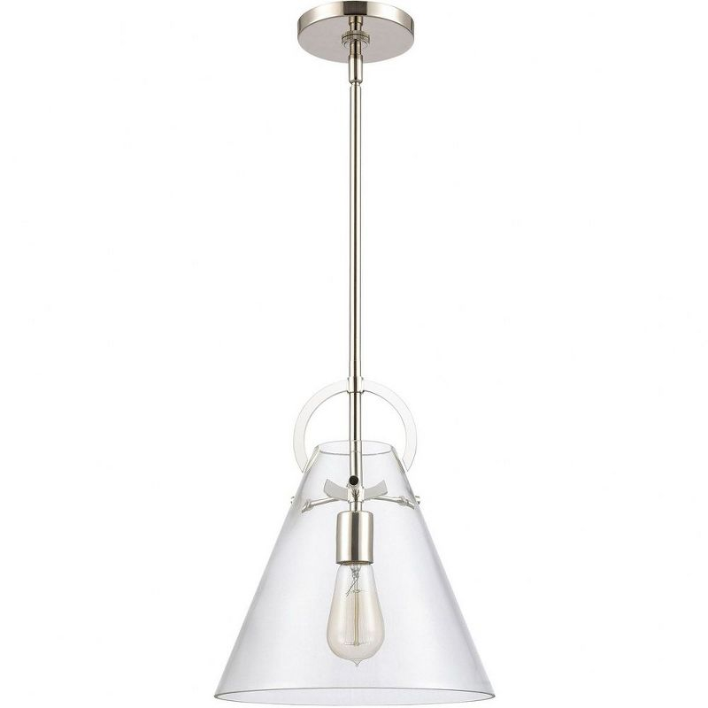 Elk Home Gabby 1 - Light Pendant in  Polished Nickel