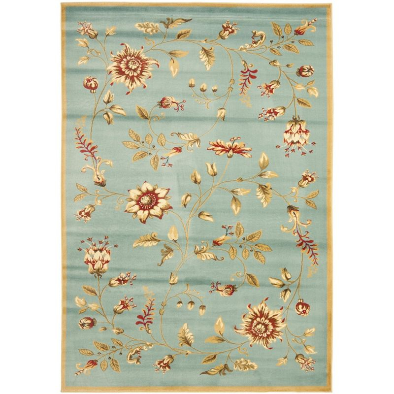 Lyndhurst LNH552 Power Loomed Area Rug - Blue/Multi - 8'9"x12' - Safavieh