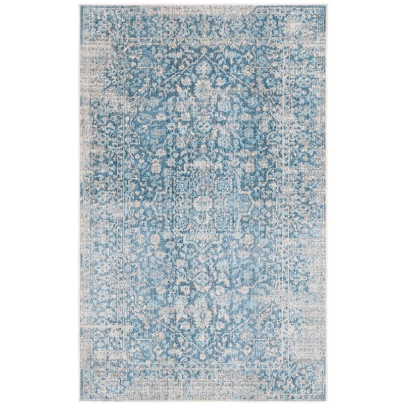 Vintage Persian VTP484 Power Loomed Indoor Accent Rug - Blue/Ivory - 2'6"x4' - Safavieh