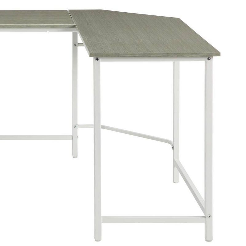 Acme Furniture 66" Dazenus Desk Gray/White Finish