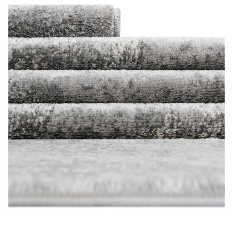 Unique Loom Portland Collection Area Rug - Woodburn (7' 1" x 10' Rectangle Gray/Ivory)