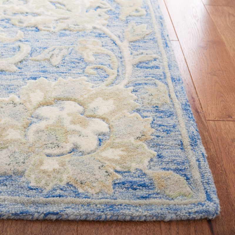 Glamour GLM624 Hand Tufted Indoor Area Rug - Blue/Beige - 4'x6' - Safavieh