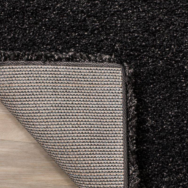 Milan Shag SG180 Power Loomed Indoor Area Rug - Dark Grey - 7'x7' - Safavieh
