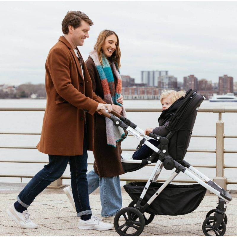 Mockingbird Single-To-Double Stroller 2.0 - Black Windowpane