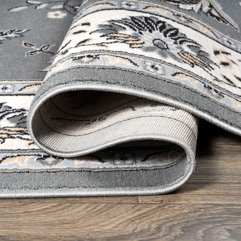2'x10' Cherie French Cottage Runner Rug, Gray/Cream - JONATHAN Y
