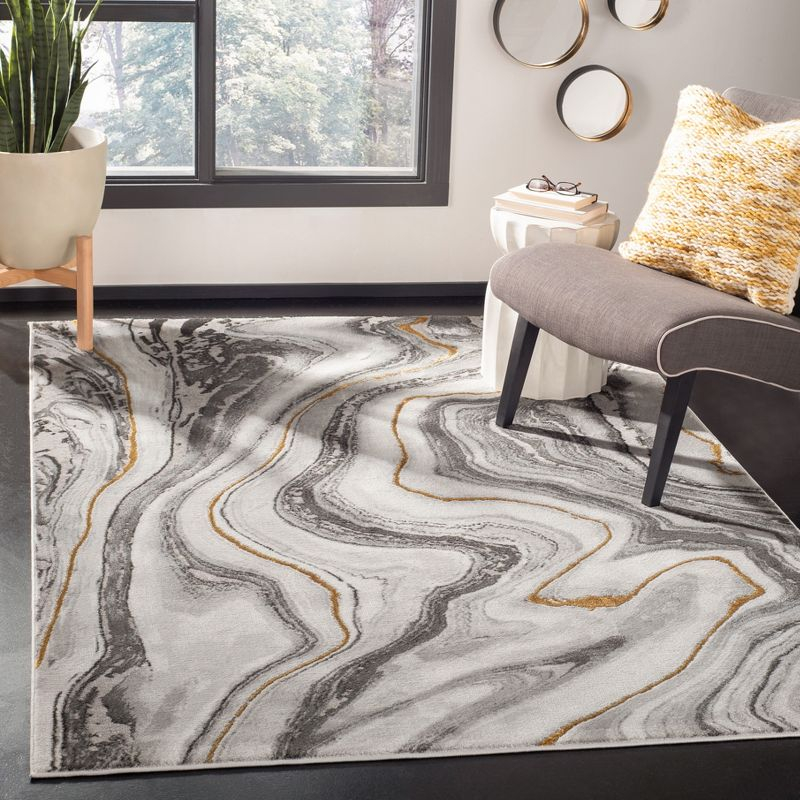 Craft CFT819 Loomed Indoor Area Rug - Grey/Gold - 5'3"x7'6" - Safavieh