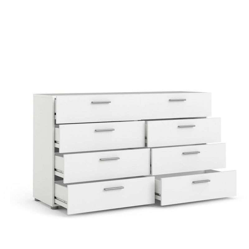 Tvilum,Austin 8 Drawer Double Dresser, White
