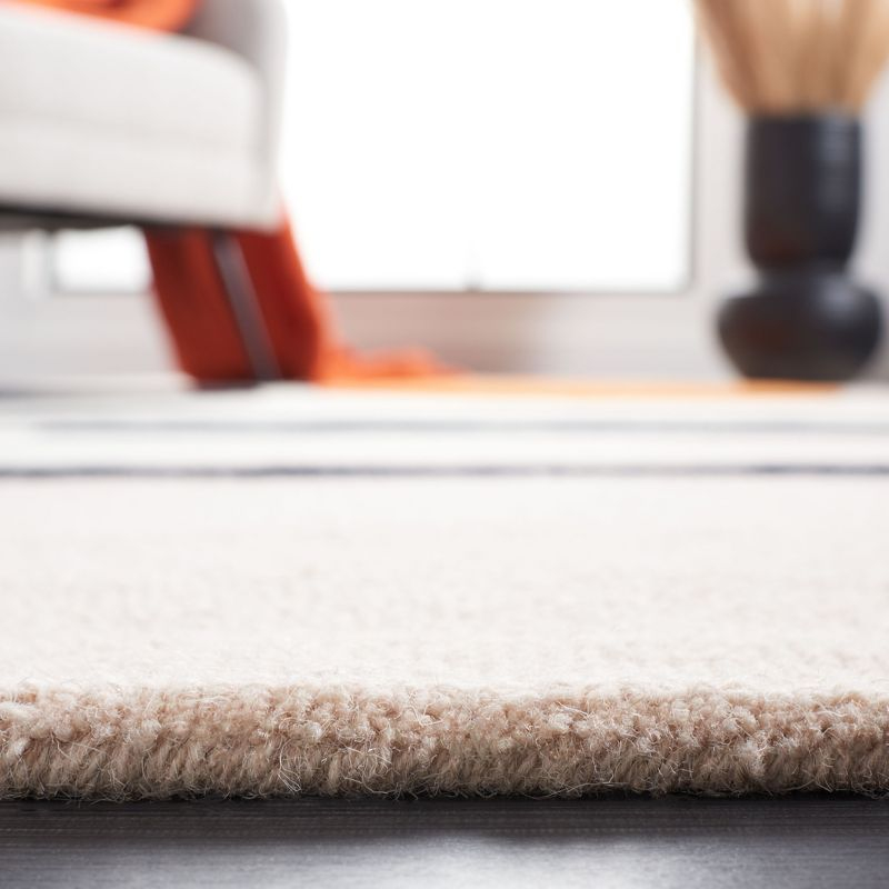 Rodeo Drive RD883 Hand Tufted Indoor Area Rug - 6'x6' - Blush/Black - Safavieh