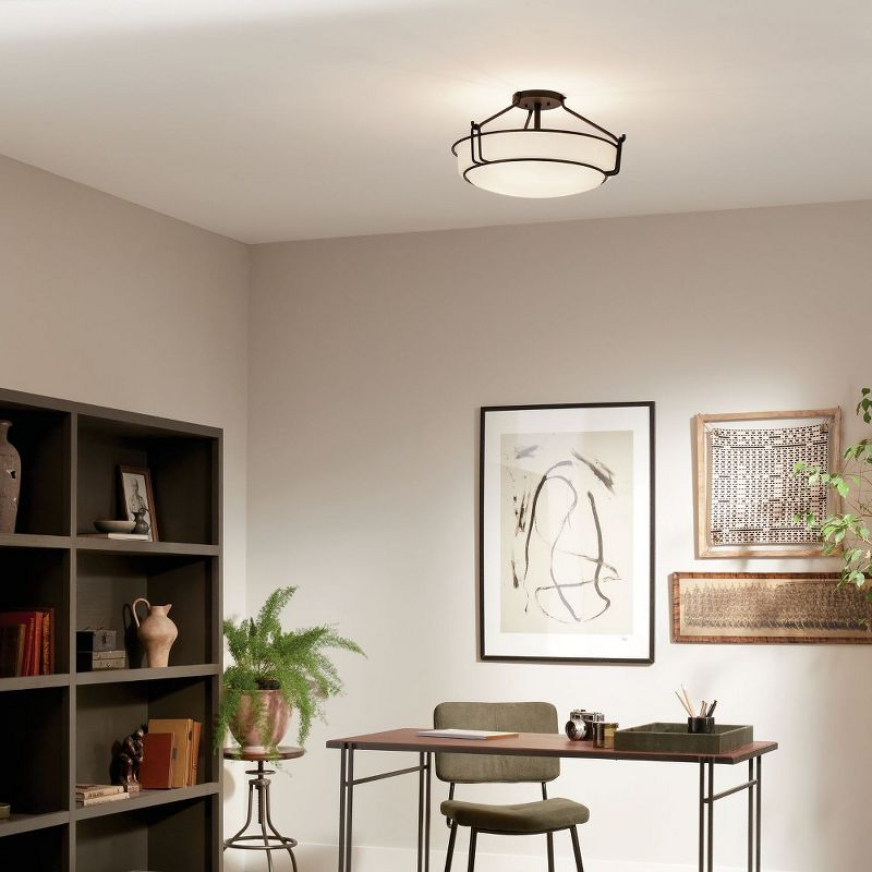 Kichler Lighting Alkire 4 - Light Semi-Flush Mount in  Black