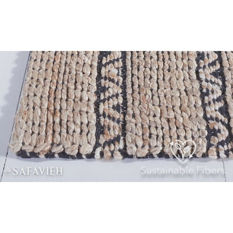 Natural Fiber NFB655 Power Loomed Runner Rug - Teal/Natural - 2'3"x8' - Safavieh.