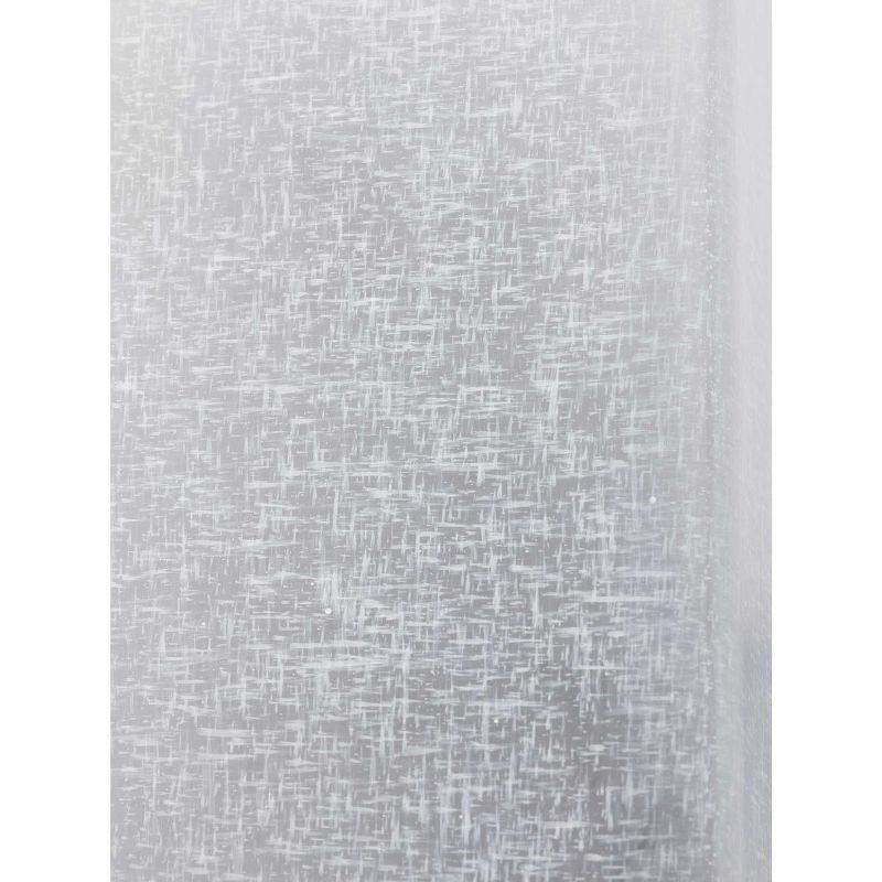 Progress Lighting Linen Glass Sconce, 1-Light Wall Light, Black Finish, Etched Glass Shade