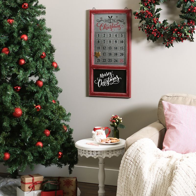 Design Imports Chalkboard And Galvanized Days Til Christmas Calendar