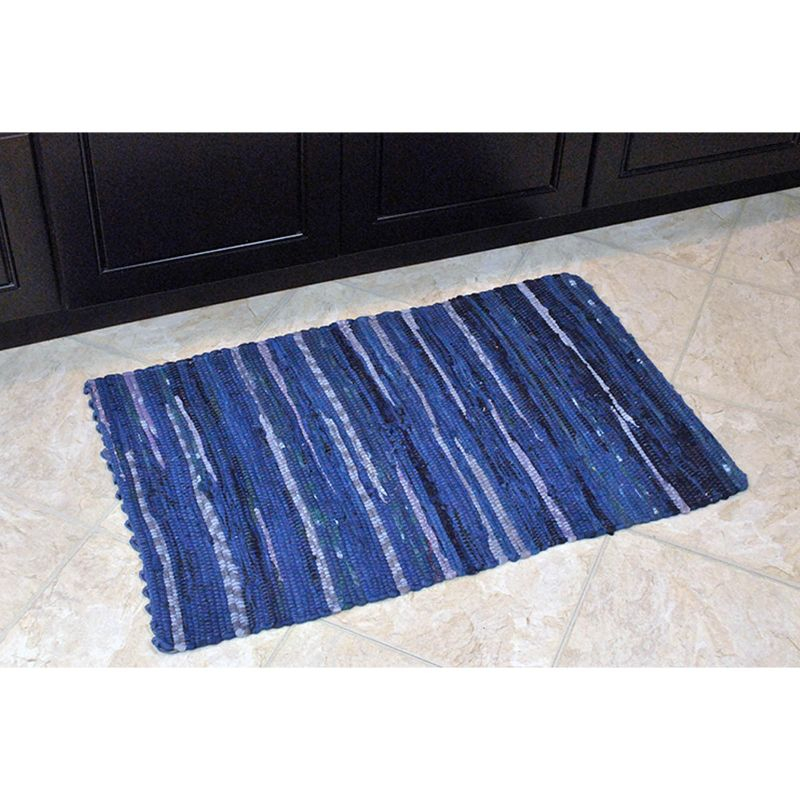 Design Imports Multicolor Chindi - Nautical Blue - 4 X 6 Ft