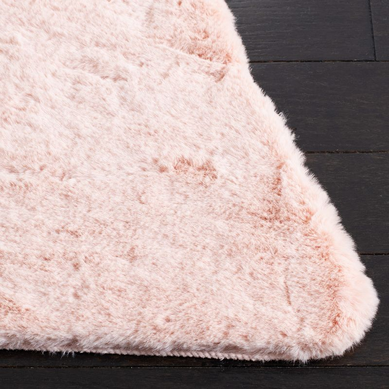Faux Sheep Skin FSS515 Power Loomed Area Rug - Light Pink - 3'x5' - Safavieh.