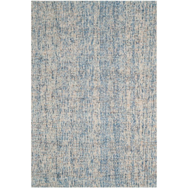 Abstract ABT468 Handmade Indoor Area Rug - Dark Blue/Rust - 5'x8' - Safavieh