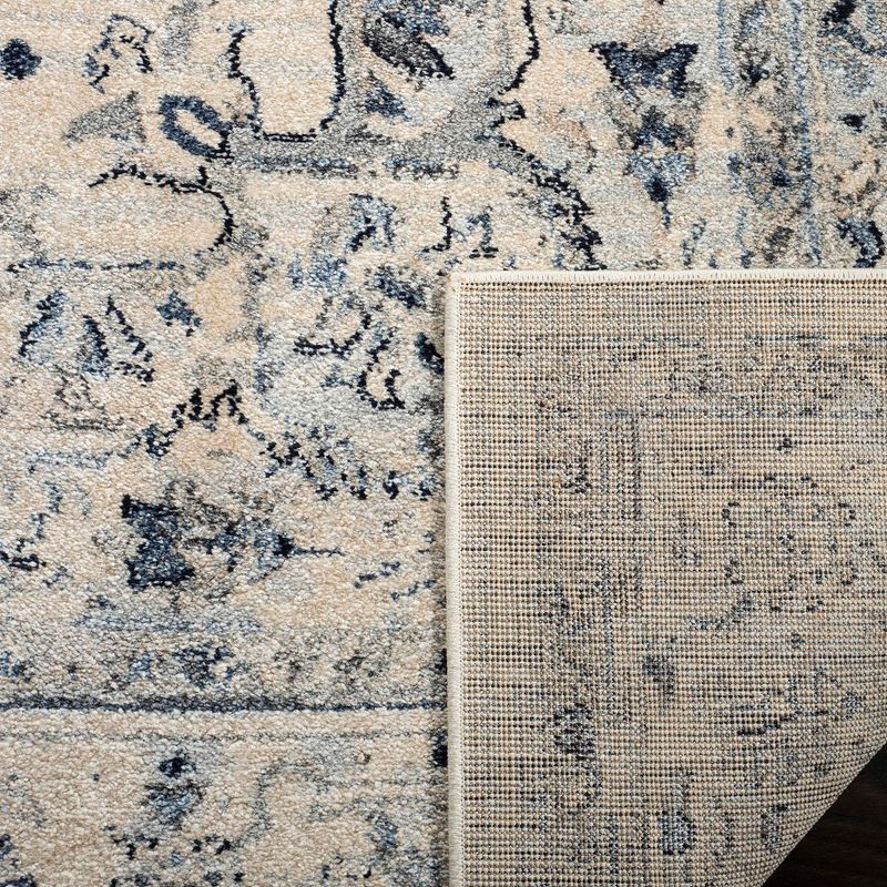 Charleston CHL411 Loomed Indoor Area Rug - Ivory/Light Blue - 6'7"x6'7" - Safavieh