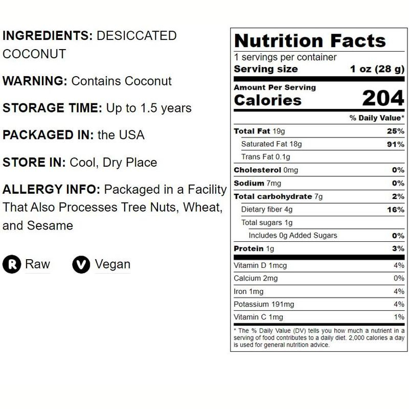 Coconut Chips - by Food To Live  0,5 LB
