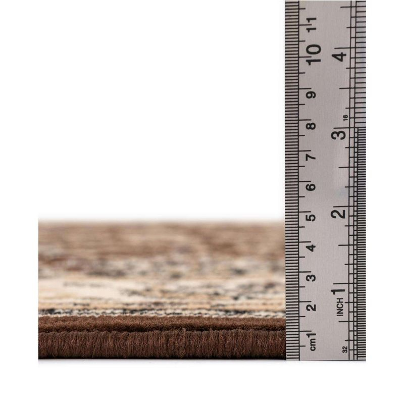 Unique Loom 7' 0 x 10' 0 Sialk Hill Washington Brown Area Rug