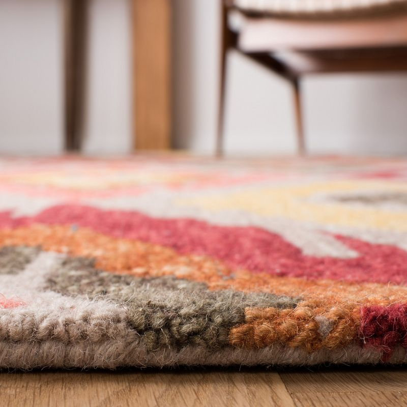 Ikat IKT337 Hand Tufted Area Rug - Beige/Pink - 8'9"x11'9" - Safavieh.