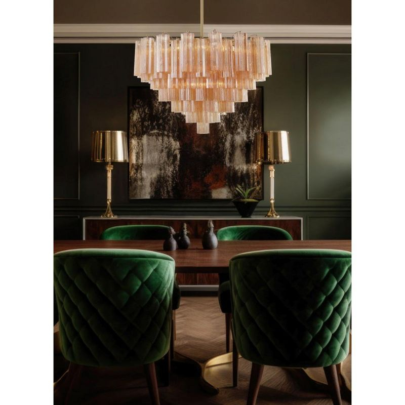Crystorama Lighting Addis 16 - Light Chandelier in  Aged Brass