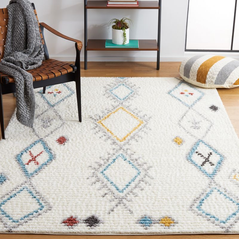 Marrakesh MRK310 Power Loomed Area Rug - Ivory/Gray - 8'x10' - Safavieh.