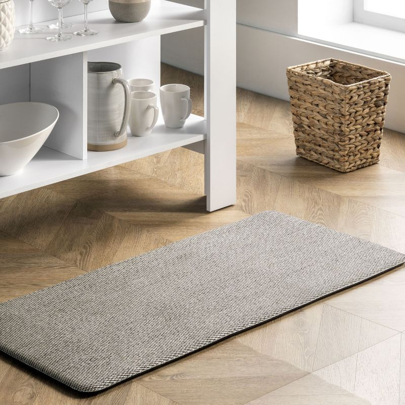 Nuloom Casual Braided Anti Fatigue Kitchen or Laundry Room Comfort Indoor Mat