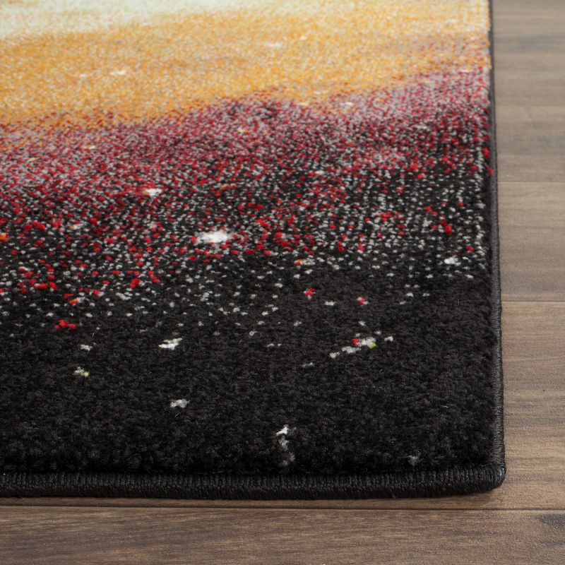 Galaxy GAL109 Power Loomed Indoor Area Rug - Orange/Multi - 5'3"x7'6" - Safavieh