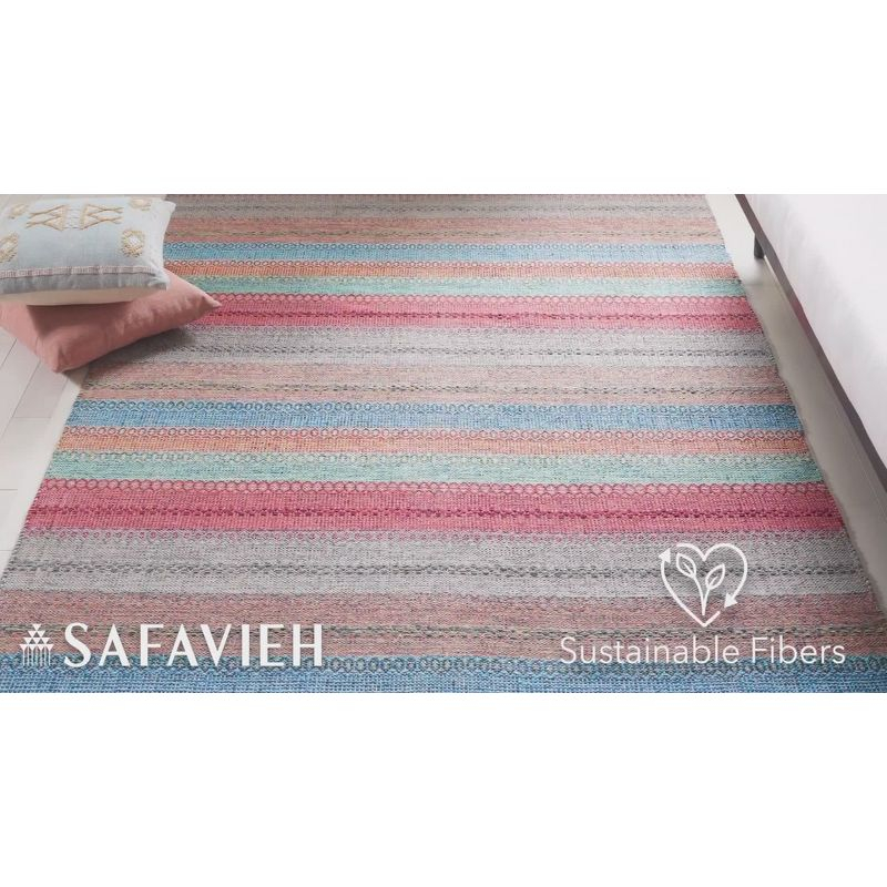Montauk MTK851 Hand Woven Area Rug - Grey/Orange - 8'x10' - Safavieh.