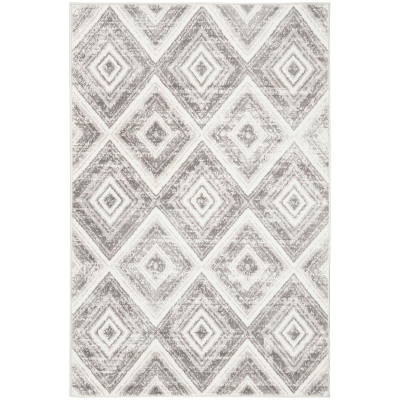 Skyler SKY120 Power Loomed Indoor Area Rug - Grey/Ivory - 4'x6' - Safavieh