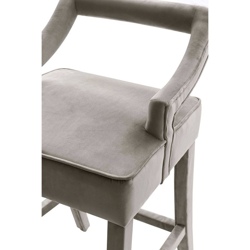Cassia Counter Height Barstool Taupe - Chic Home Design
