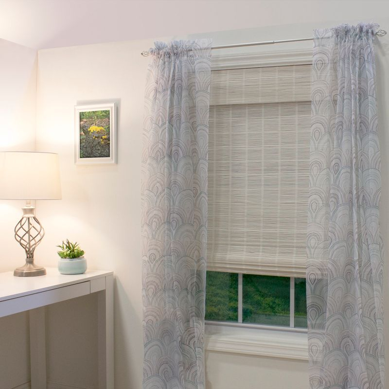 Radiance Bayshore 46-in Cordless White Roman Shade