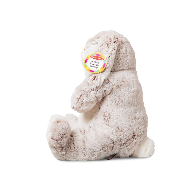 Melissa & Doug Jumbo Burrow Bunny Lop-Eared Rabbit Stuffed Plush Animal