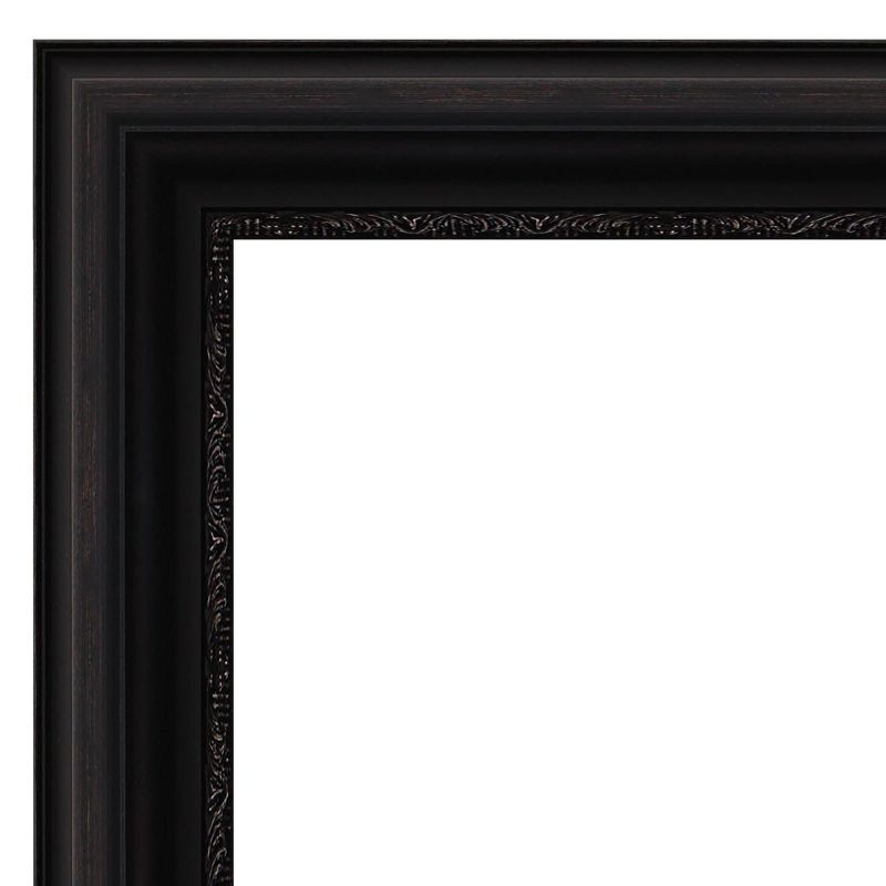 Amanti Art Natural Cork Board Framed Parlor Black Bulletin Board 24 in. x 18 in.