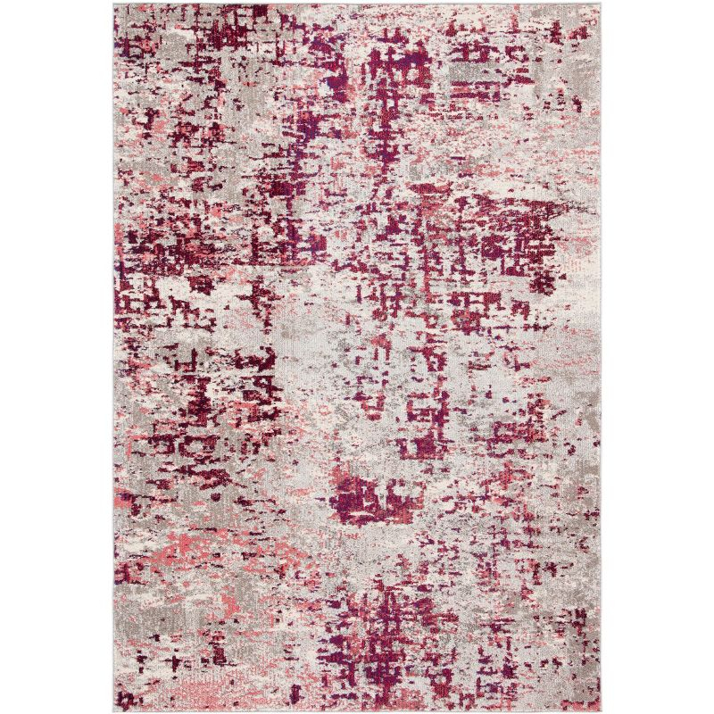 Madison MAD471 Power Loomed Area Rug - Beige/Wine Red - 3'x5' - Safavieh.