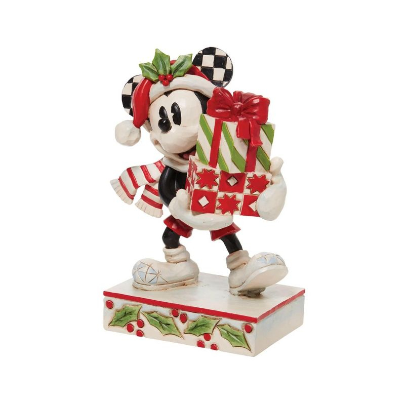 Department 56 Dept 56 Mickey with Stacked Presents Christmas Figure