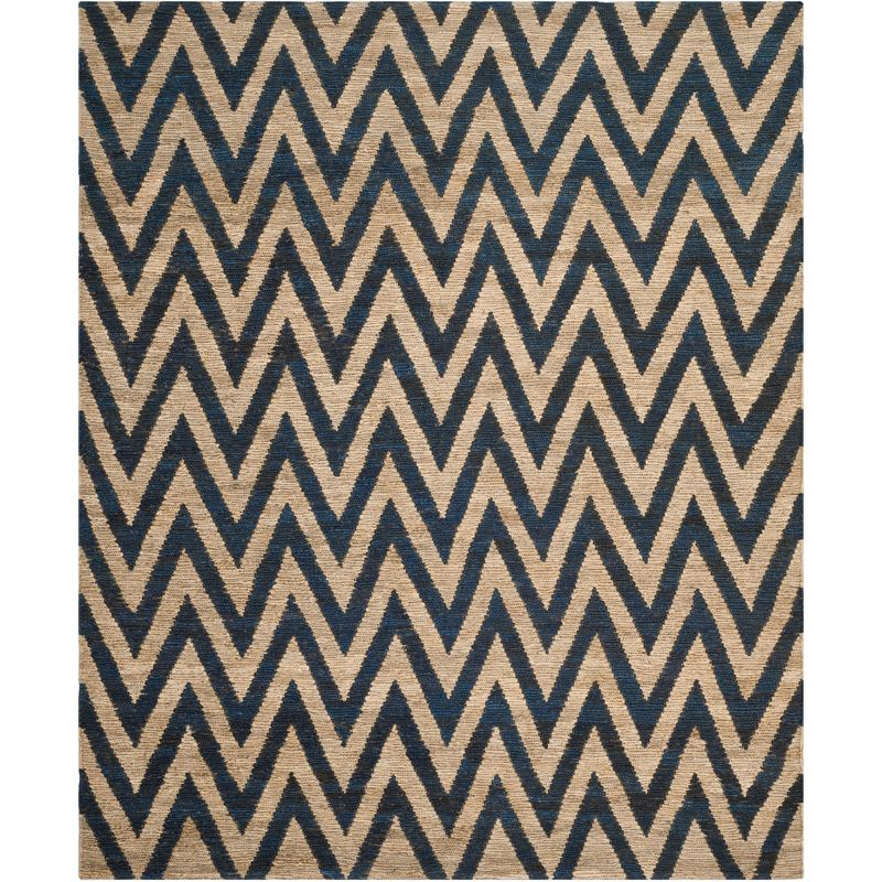 Organica ORG515 Hand Knotted Area Rug - Blue/Natural - 8'x10' - Safavieh.