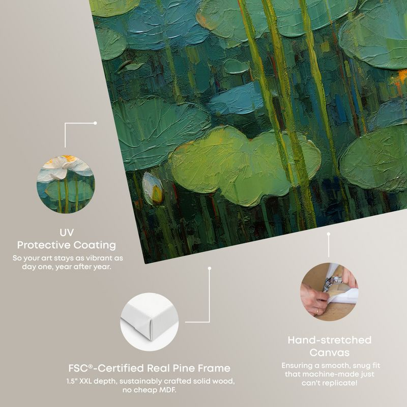 Art Remedy This is My Waterlily Impressionism Wall Art, 20" x 30", Gallery Wrapped